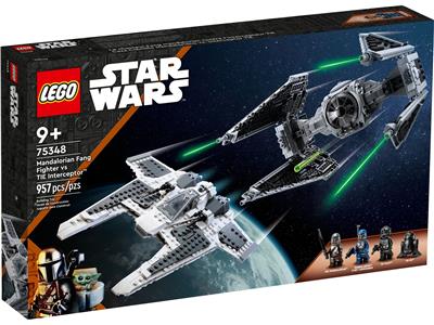 LEGO 75348 Mandalorian Fang Fighter vs TIE Interceptor - Retired