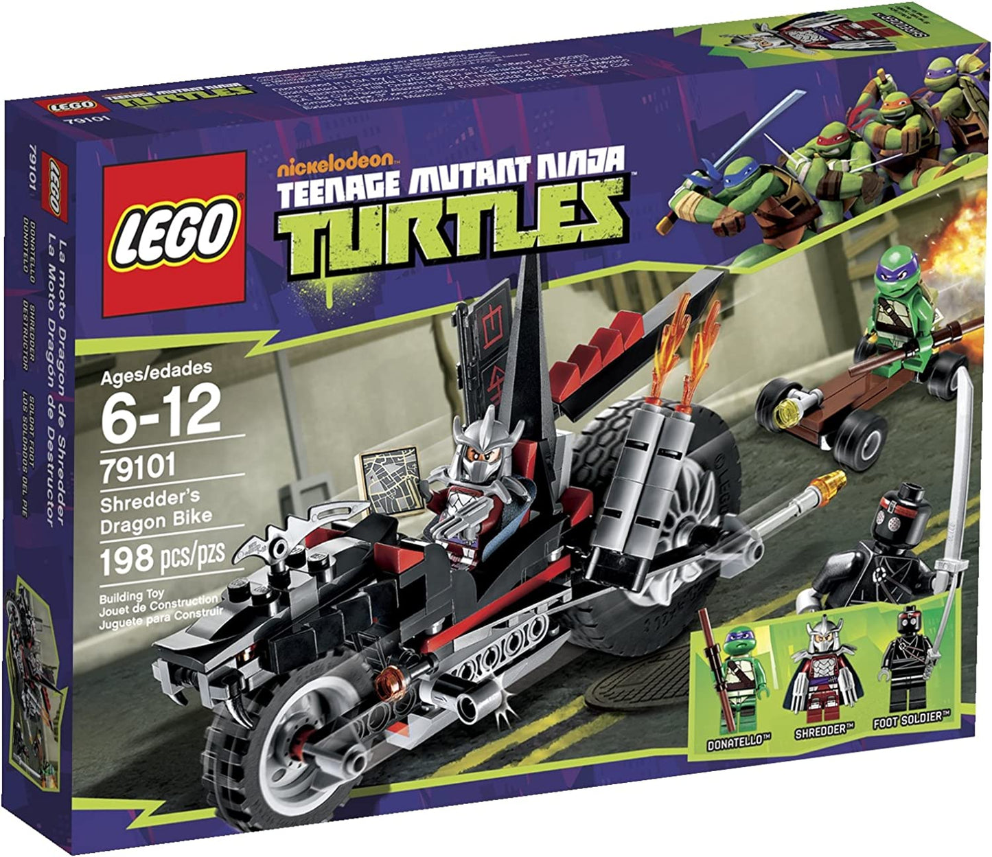 79101 Ninja Turtles Shredder Dragon Bike - CERTIFIED
