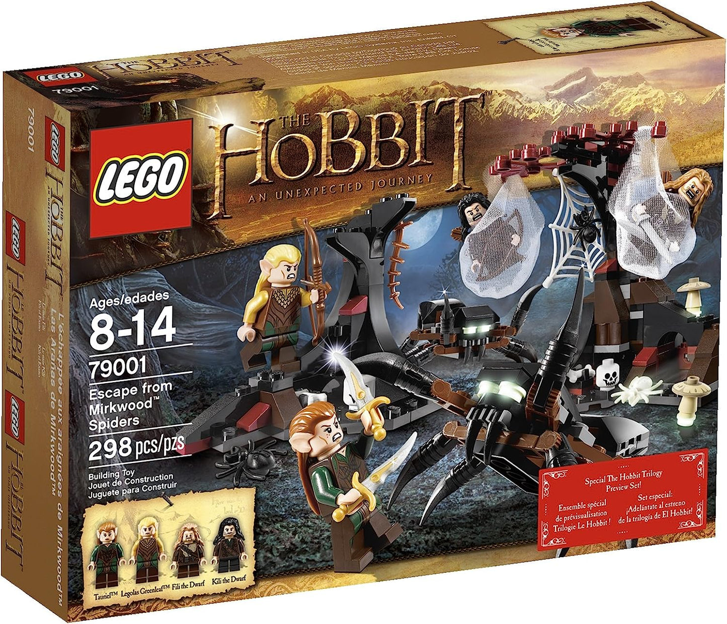 79001 The Hobbit: The Hobbit Escape from Mirkwood Spiders - CERTIFIED