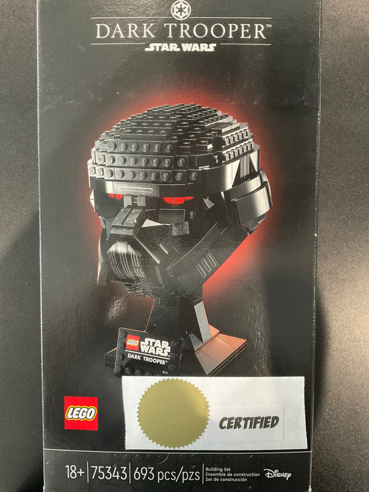 LEGO 75343 Dark Trooper Helmet - Certified