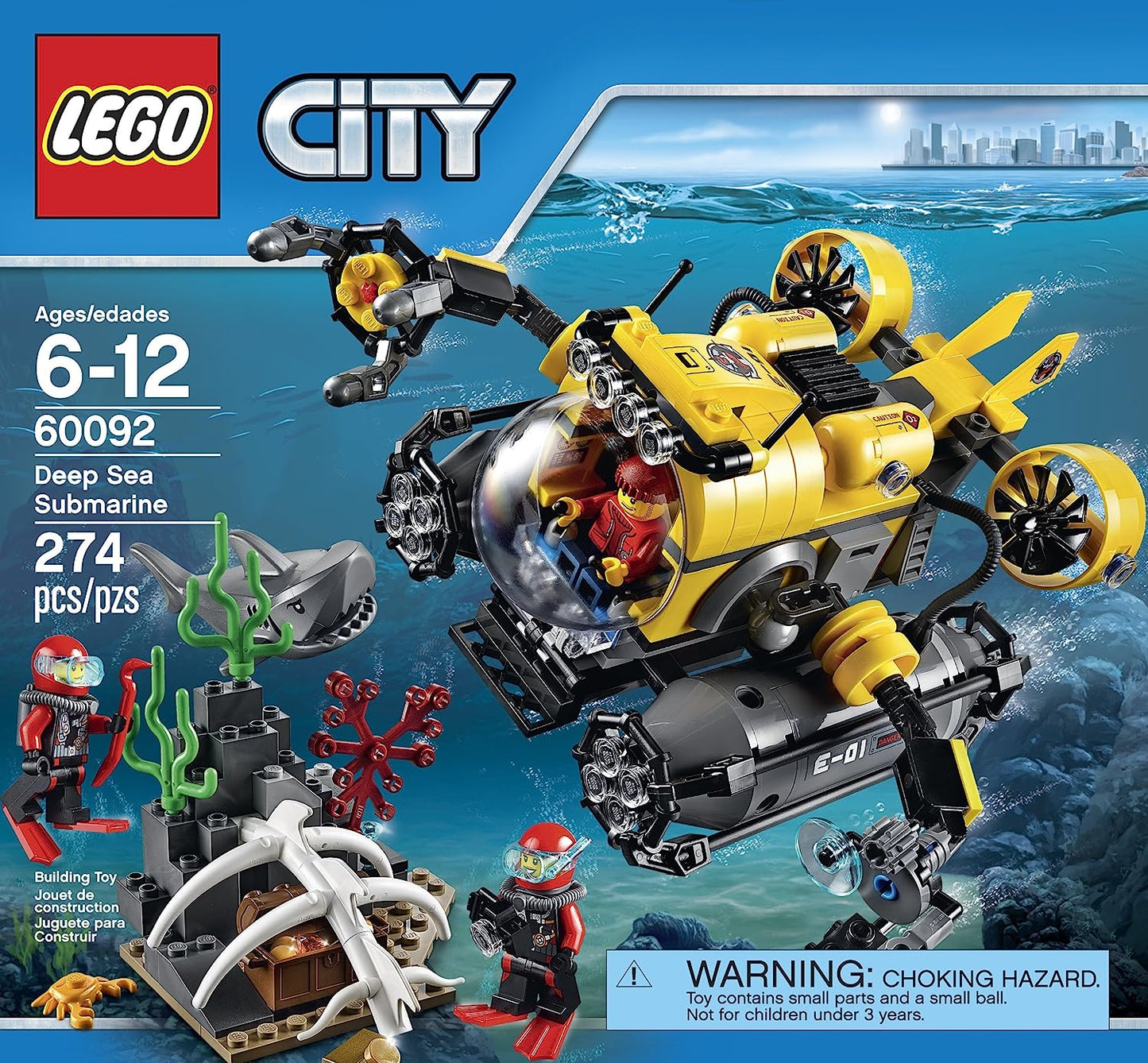 60092 City: Deep Sea Explorers Submarine - CERTIFIED