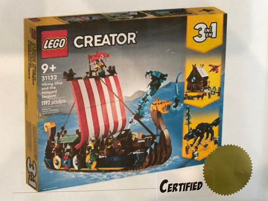 LEGO 31132 Viking Ship and the Midgard Serpent - Certified