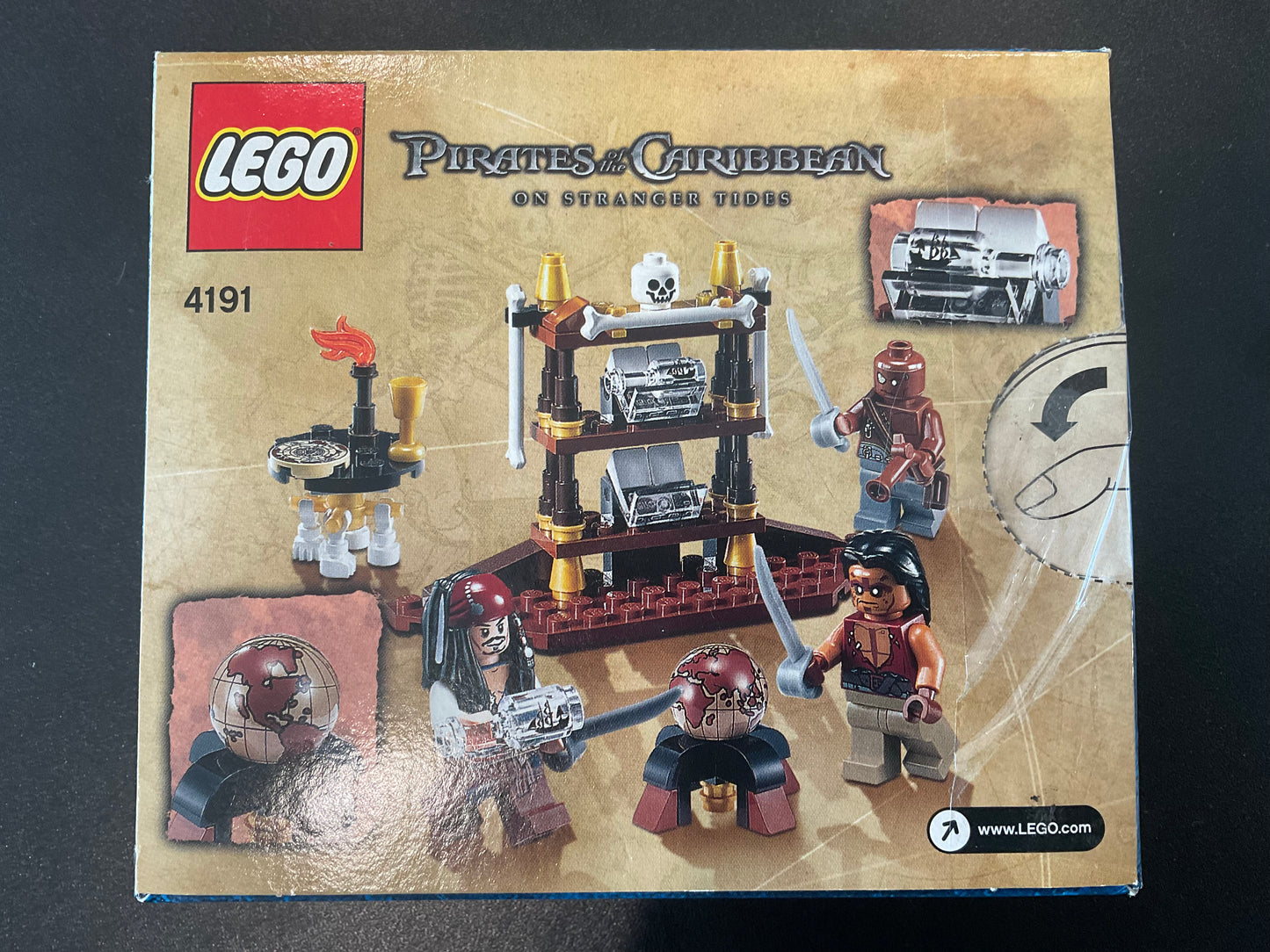 Lego Pirates of The Caribbean on Stranger Tides Captain's Cabin- Certified