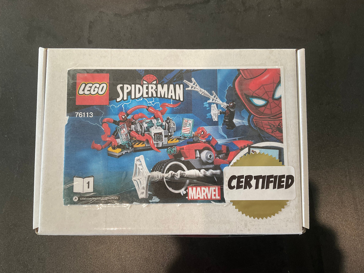 76113 LEGO Spider-Man Bike Rescue- CERTIFIED