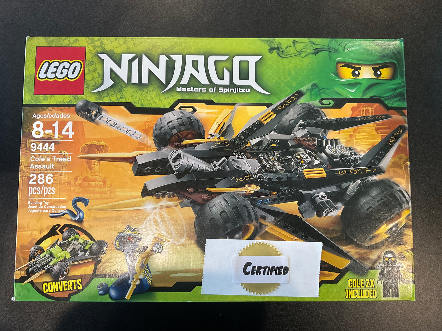 LEGO 9444 Cole's Tread Assault - Certified