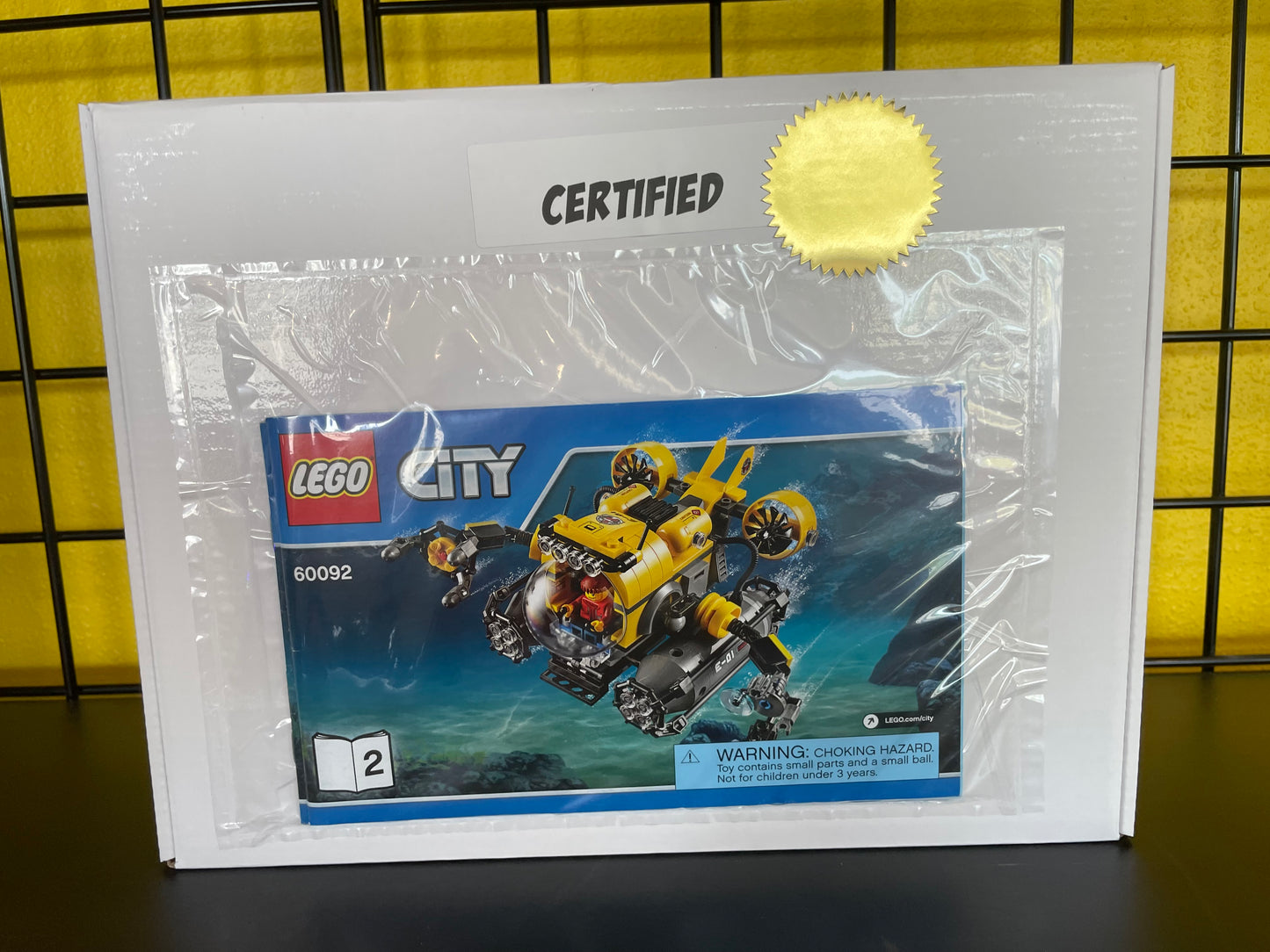 60092 City: Deep Sea Explorers Submarine - CERTIFIED