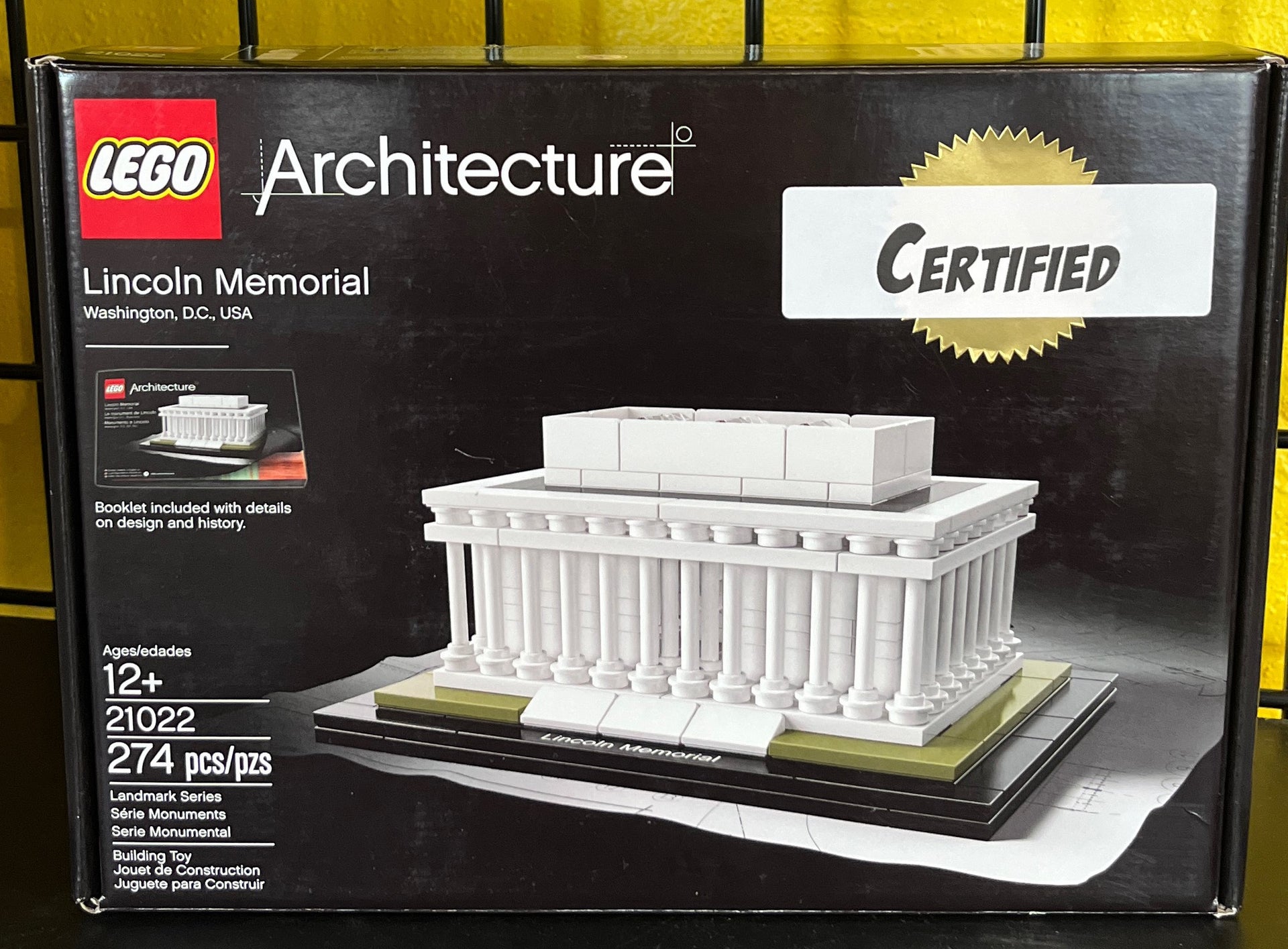 21022 Architecture: Lincoln Memorial CERTIFIED