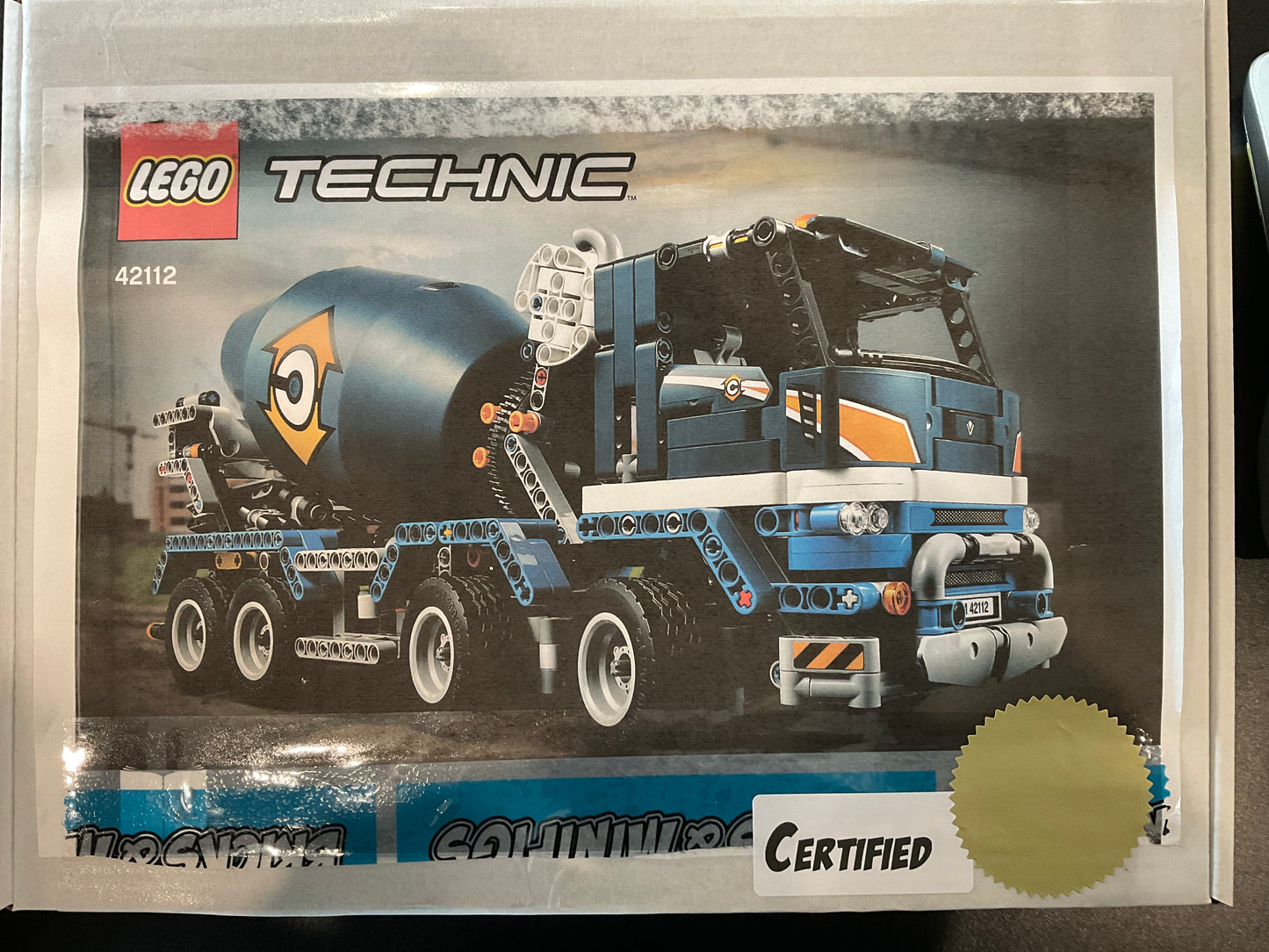 LEGO 42112 Concrete Mixer Truck - Certified