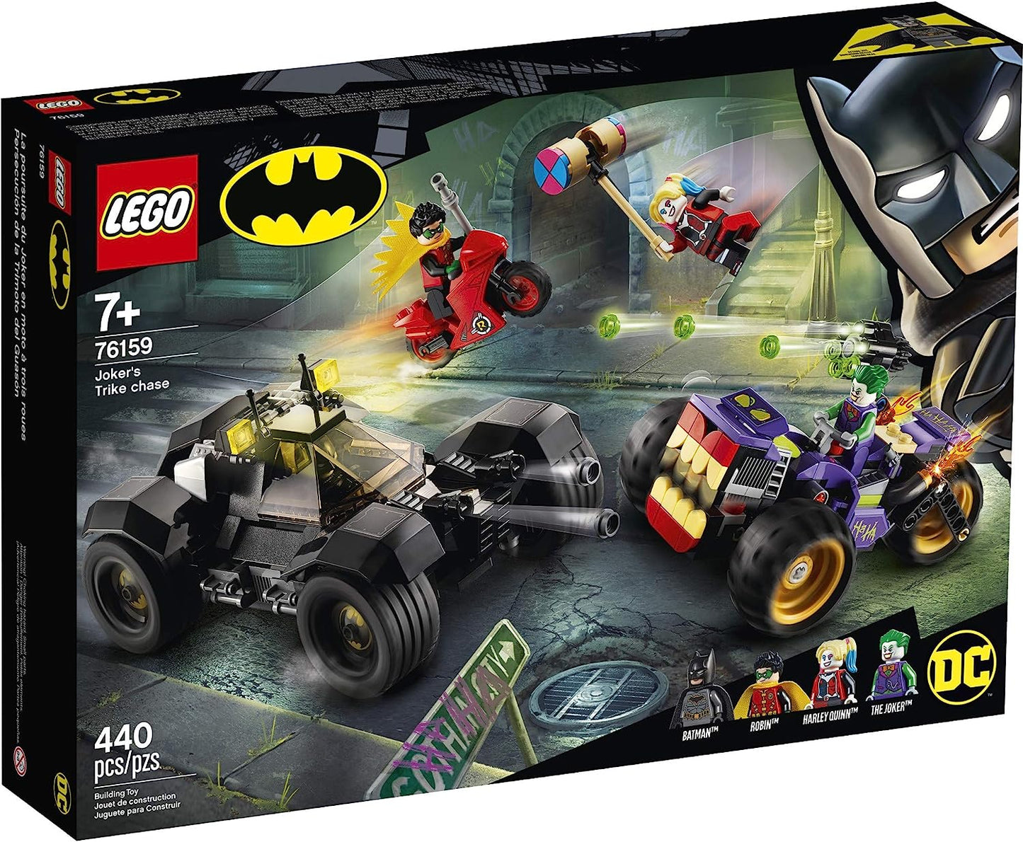 76159 DC Batman: Joker's Trike Chase - Retired