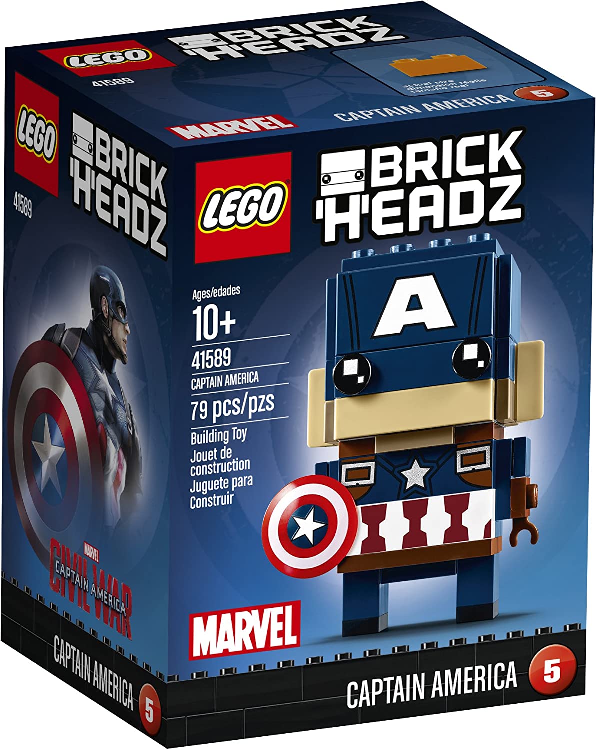 41589 BrickHeadz: Captain America - CERTIFIED