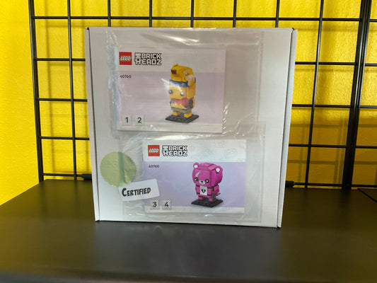 LEGO 40760 Brickheadz Adventure Peely & Cuddle Team Leader - Certified