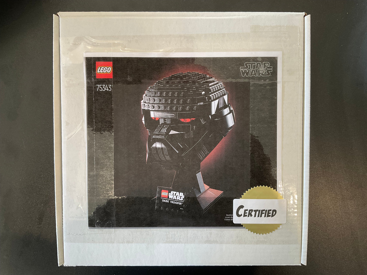 LEGO 75343 Dark Trooper Helmet - Certified