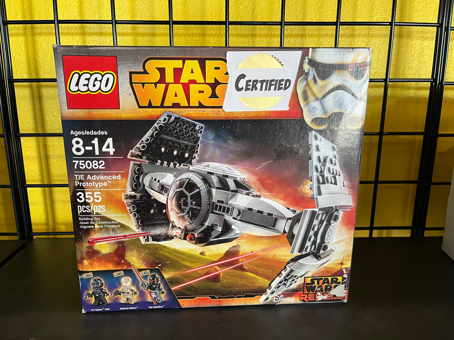 LEGO 75082 TIE Advanced Prototype - Certified