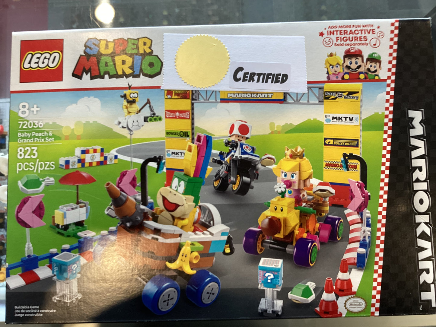 LEGO 72036 Baby Peach & Grand Prix Set - Certified