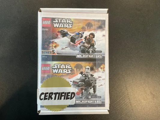 LEGO 75195 Star Wars Ski Speeder vs. First Order Walker Microfighters - Certified
