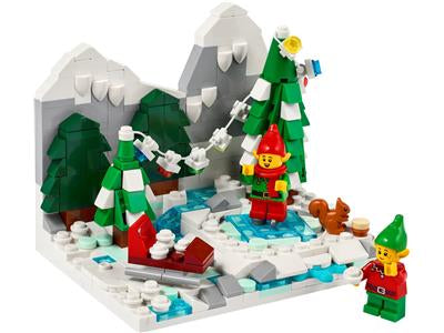 Winter Elves Scene - Retired
