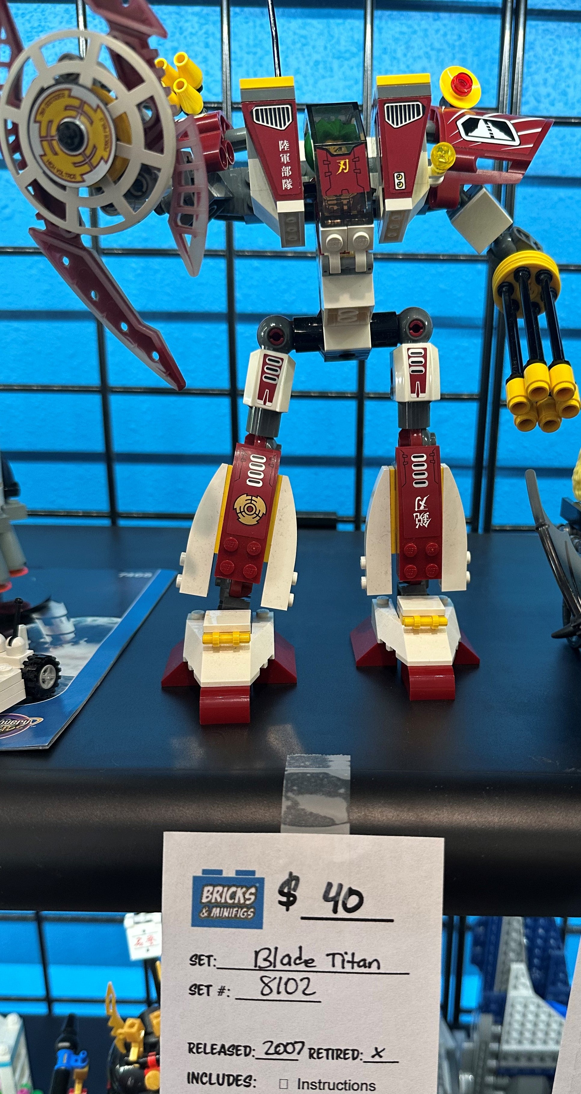 8102 Exo-Force: Blade Titan - [Pre-Owned] – bricksandminfigsmetroeast